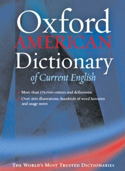 Hardcover The Oxford American Dictionary of Current English Book