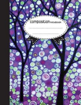 Paperback Composition Notebook, 8.5 x 11, 110 pages: Colorful circle tree: (Notebooks) Book