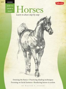 Paperback Drawing: Horses Book