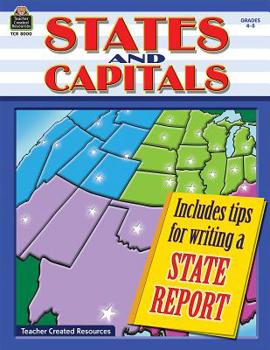 Paperback States and Capitals, Grades 4-5 Book