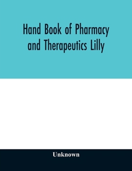 Hand book of pharmacy and therapeutics