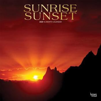 Calendar Sunrise Sunset 2020 Square Foil Book