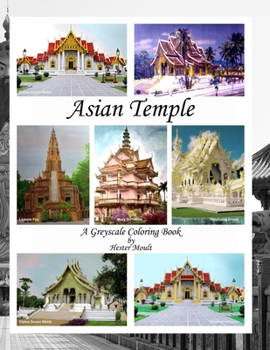 Paperback Asian Temple: A Greyscale Coloring Book