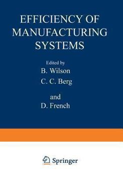 Paperback Efficiency of Manufacturing Systems Book
