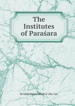 Paperback The Institutes of Paras&#769;ara Book