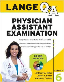 Paperback Lange Q&A Physician Assistant Examination, Sixth Edition [With CDROM] Book