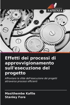 Paperback Effetti dei processi di approvvigionamento sull'esecuzione del progetto [Italian] Book