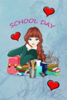 Paperback School Day: Pretty school girl Book