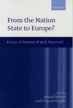 Paperback From Nation State to Europe?: Essays in Honour of Jack Hayward Book