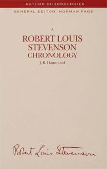 Hardcover A Robert Louis Stevenson Chronology Book