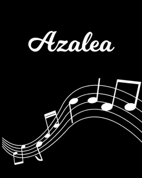 Azalea: Sheet Music Note Manuscript Notebook Paper | Personalized Custom First Name Initial A | Musician Composer Instrument Composition Book | 12 ... Guide | Create Compose & Write Creative Songs