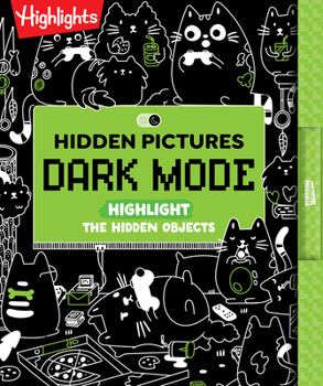 Paperback Hidden Pictures Dark Mode: A Neon Seek-And-Find Puzzle Book for Kids Book