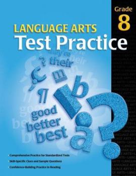 Paperback Language Arts Test Practice Student Edition, Consumable Grade 8 Book