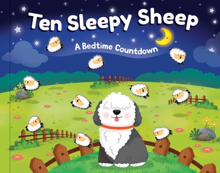 Hardcover Ten Sleepy Sheep: A Bedtime Countdown Book