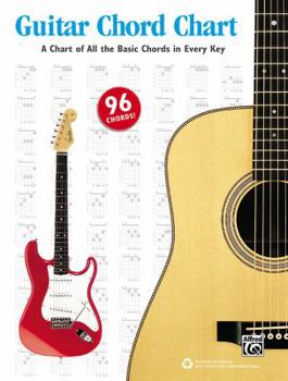 Paperback Guitar Chord Chart: A Chart of All the Basic Chords in Every Key, Chart Book