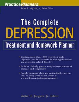 Paperback The Complete Depression Treatment and Homework Planner Book
