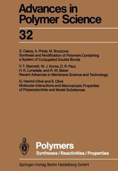 Paperback Polymers: Syntheses/Reactivities/Properties Book