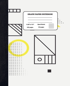 Graph Paper Notebook Quad Ruled 5x5: Maths and Ecology - Composition Notebook for Girls Boys Students - cute Notebook for College School - Geometric Shapes Design