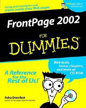 Paperback FrontPage 2002 for Dummies Book