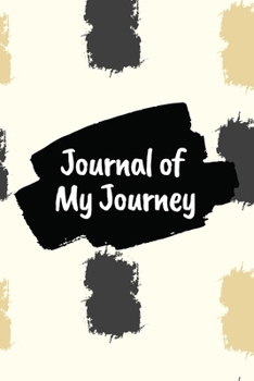 Journal of My Journey: Acrylic Square shapes 6x9 120 Pages Ruled Journal Notebook Diary for Both Men Women