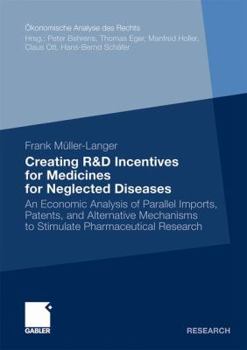 Creating R&d Incentives for Medicines for Neglected Diseases: An Economic Analysis of Parallel Imports, Patents, and Alternative Mechanisms to Stimulate Pharmaceutical Research