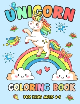 Paperback Unicorn Coloring Book for Kids Ages 4-8 Book