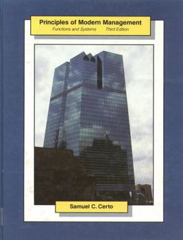 Hardcover Principles of modern management: Functions and systems Book