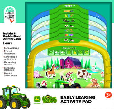 John Deere Kids Early Learning Activity Pad - Read, Play & Learn Electronic Activity Pad for Toddlers and Preschoolers, Ages 4-8