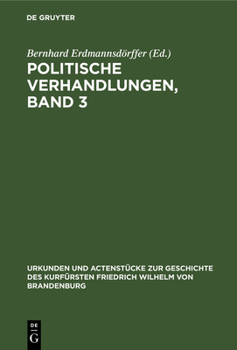 Hardcover Politische Verhandlungen, Band 3 [German] Book