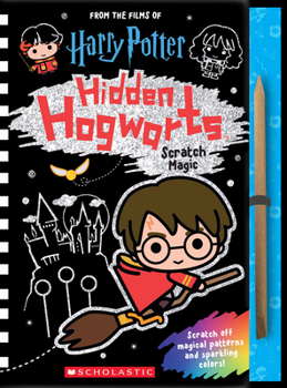 Spiral-bound Hidden Hogwarts: Scratch Magic Book