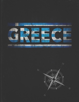 Greece: Personalized Gift for Greek Friend for Travel  Lightly Lined Pages Daily Journal Diary Notepad