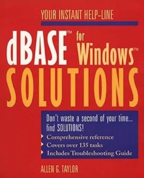 Paperback dBASE for Windows Solutions Book