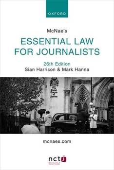 Paperback McNae's Essential Law for Journalists Book