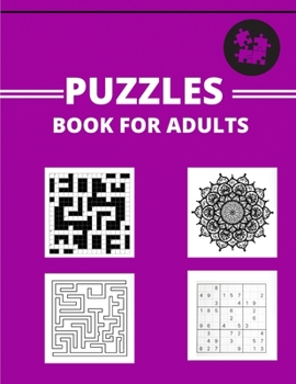 Paperback Puzzles Book For Adults: The Ultimate Memory Activity Book, 100 Puzzles and Recreational Ideas for People Living with Memory Loss, (puzzles for Book