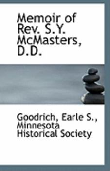 Paperback Memoir of REV. S.Y. McMasters, D.D. Book