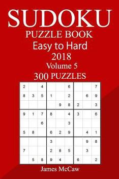 Paperback 300 Easy to Hard Sudoku Puzzle Book 2018 Book