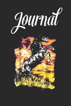Journal: Charlie Horse Blank Ruled Line College Journal Notebook Size for Diary Student Teacher Friend with 120 Pages of 6inx9in Blank Paper