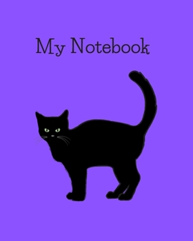 Paperback My Notebook: A blank lined journal for kids cat theme Book