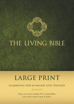 Hardcover Living Bible Paraphrased-LIV-Large Print [Large Print] Book
