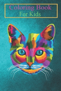 Coloring Book For Kids: Cat Cute Colorful Kitten Pop Art Style Idea -V1il6 Animal Coloring Book: For Kids Aged 3-8 (Fun Activities for Kids)