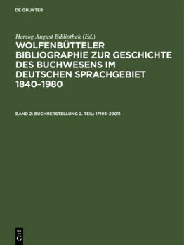 Hardcover Buchherstellung: 17193-29011 (German Edition) [German] Book