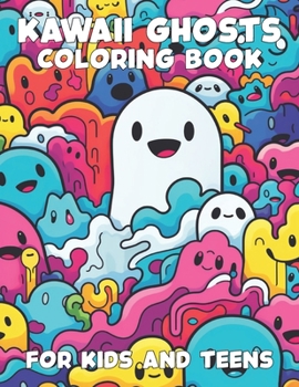 Paperback Kawaii Ghosts Coloring Book for Kids and Adults Book