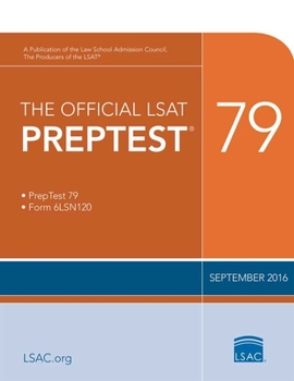 Paperback The Official LSAT Preptest 79: (sept. 2016 Lsat) Book