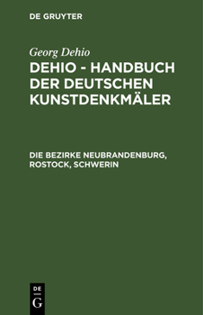 Hardcover Die Bezirke Neubrandenburg, Rostock, Schwerin [German] Book