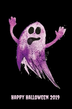 Happy Halloween 2019: Blank Lined Halloween Gift Notebook, 6 x 9, 120 White Color Pages, Matte Finish Cover