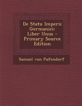 Paperback de Statu Imperii Germanici: Liber Unus (Primary Source) [Latin] Book