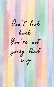 Paperback Internet Password Tracker: Usernames and Passwords Tracker Discreet Title on Spine Only - Watercolor Don't Look Back Book