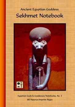 Paperback Ancient Egyptian Goddess Sekhmet Notebook: 80 Papyrus-Imprint Pages Book