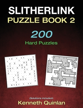 Paperback Slitherlink Puzzle Book 2: 200 Hard Puzzles Book