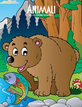 Paperback Animali Libro da Colorare per Bambini 2 [Italian] Book
